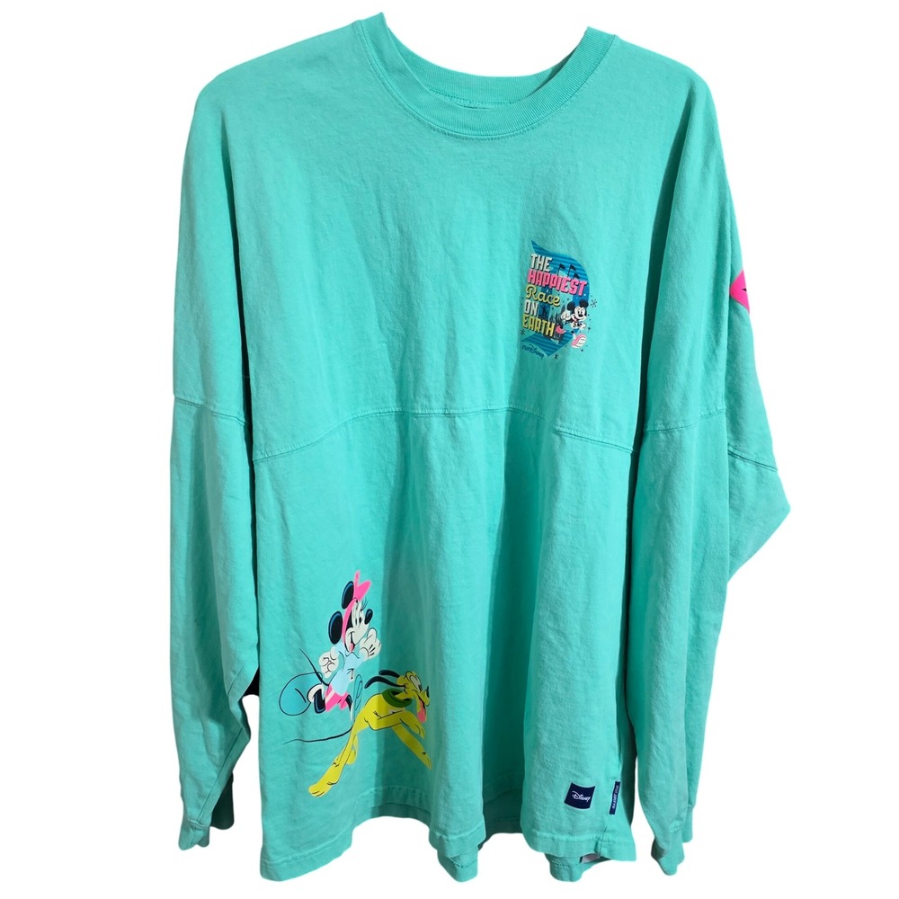 Disney Spirit Jersey Disneyland Half Marathon 2024 Teal Minnie‎ Pluto Large